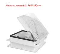 OstarkDom Ventilador de Ventilación para Autocaravana 12V con Luz LED y Sensor de Lluvia - 2000 m³/h, Motor Brushless Silencioso, Cierre Automático Antilluvia, Ajustable 45°, Rejilla Magnética, para F