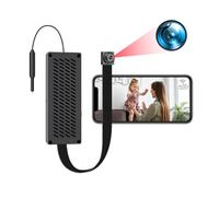 OTADUG Mini Camara Espia HD, Camara Vigilancia WiFi Interior, Microcámara con Visión Remota en Tiempo Real, Detección de Movimiento, Alertas por Correo Electrónico y Función para Compartir Imágenes