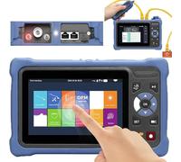 OTDR Fiber Optic Tester 1310/1550 nm con pantalla táctil de 4,3 pulgadas Rango de prueba 5 m-100 km con adaptador SC/FC OPM OLS 1310 1550 nm LED RJ45 Comprobador VFL,APC