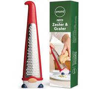 Ototo Rallador acero inoxidable Gnomo de Pepito, sin BPA, apto para lavavajillas, rojo