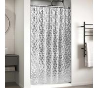 OTraki Cortina De Ducha, 120x200cm Cortina Ducha 3D EVA Guijarro Translúcido Cortinas Ducha, Resistente Al Moho, Al óxido E Impermeable Cortinas De Baño con 8 Ojales y Ganchos