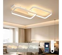OTREN Lámpara de Techo LED Regulable Moderno 61cm 40W con Control Remoto, 3000K-6500K Plafón LED con Memoria y Luz Nocturna para Salón, Dormitorio, Cocina y Comedor