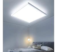 OTREN Lampara Techo, 30CM Plafon LED Techo Cuadrada 6500K, 36W 3600LM Luz de Techo Moderno para Dormitorio Baño Cocina