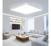 OTREN Lampara Techo LED 50CM, Plafon LED Techo 6500K, 48W Downlight Superficie Panel para Dormitorio Cocina Pasillo Baño Sala Oficina