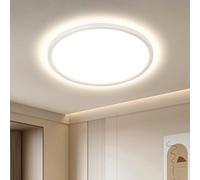 OTREN Plafon LED Techo 28W, Ø30CM Lampara Downlight Panel Superficie 4000K, Plafones Modernas Redondo IP44 para Baño Pasillo Balcón Cocina Dormitorio