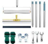 Otros equipos: Kit de herramientas para revestimientos de resina epoxi, rodillo desaireador, rodillo de púas, rodillo de pintura, zapatos con clavos, barra telescópica, nivelador