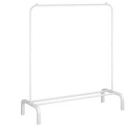 OTROUWORHT BYUAIRY - Perchero de metal con estante inferior para colgar ropa, camisas, jeans y abrigos, color blanco