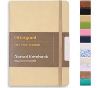 Ottergami The Pro Bullet Dotted Journal, (Amarilla), Cuarderno A5 Punteado con Papel Grueso de 150gsm, Journaling Notebook de Puntos con 192 Páginas, Libreta Punteada Bullet dot Journal A10