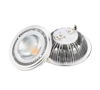 OUHFCASN 1 bombilla LED regulable for exteriores, 18 W, AR111, focos G53/GU10, luz LED empotrada de 18 W, 3000-6000 K Para iluminación comercial e industrial(Warm White)
