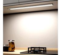 OUILA Luz de Armario con Sensor Movimiento 6500K Recargable Luz Nocturna, 41CM Regulable Lampara LED Adhesiva para Gabinete, Pasillo, Escalera, Sótano, Cocina, Garaje