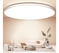 OUILA Plafon LED Techo, 48W Ø50cm Lampara Techo, 4800LM 4000K Blanco