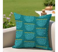 Oujkeef Fundas Cojin 60x60 Exterior Impermeable, Funda Cojin Decorativos Verde Oliva Geometría - Pack de 1 Cushion Covers Lavable para Sofá Tumbona Banco de Jardín Patio Terraza Cojines, #371l
