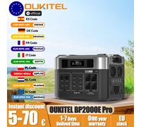OUKITEL BP2000E Pro Estación de energía portátil 3600W Potencia de salida 2048Wh LiFePO4 Familia Camping al aire libre Energía de respaldo Energía móvil 3600W 2048Wh