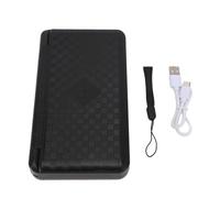 Oumefar Banco de Energía Solar de 10000 MAh UPS Generador Solar Portátil con 3 Paneles Solares Plegables Pantalla Digital de Carga Rápida Luz SOS para Camping Enrutador de Emergen
