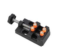 Oumefar Mini Tornillo de Banco, Herramientas Compactas de Perforación y Fresado de Aleación de Aluminio para Talladores de Madera y Artesanos, 12,5 X 6 Cm