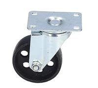 Oumefar Rueda Giratoria de Alta Resistencia de Hierro Fundido de 3,5 Pulgadas con Doble Rodamiento para Carros y Carros en Aeropuertos y Almacenes