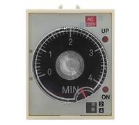Oumefar Temporizador de Retardo Relé de Tiempo Contactos de Aleación Duraderos Ajustables para Electrodomésticos y Uso Industrial AC220V