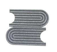 Ounfhtrttk Bandeja de Piedra Absorbente de Agua para de Cocina de 45 X 10 Pulgadas, de Secado Rápido, Alfombrillas de Diatomita para Encimera de Baño, Color Gris.