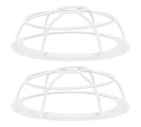 OUNONA 2 Protectores de Cables para detectores de Humo - Jaula Protectora | Cubierta protectora contra impactos de humo para instalación en techo, estructura inoxidable que protege los sensores
