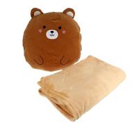 OUNONA Almohada Dos en Uno y Manta de Aire Acondicionado Diseño Adorable de Algodón para Celebracion Verano en Cocinas y Mesas, Reutilizable y Fácil de Limpiar