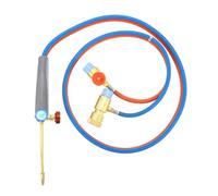OUNONA Antorcha de soldadura con oxígeno y gas propano, ligera y flexible, con cuerpo de cobre y goma, para aplicaciones de soldadura en campo
