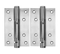 OUNONA Bisagra De Puerta De Cierre Automático De Acero Inoxidable Con Amortiguación Ajustable Y Movimiento Para Puertas Residenciales Juego De 2 4.92X3.07X0.11In