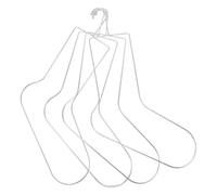 OUNONA Bloqueadores de Calcetines Pack de 4 Piezas de Acero Inoxidable Estante Metálico para Secado y Exhibición de Calcetines para Crochet y Hogar