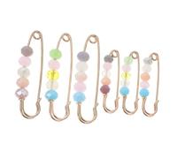 OUNONA Broches para Cintura 6 Piezas Pequeños y Grandes, Broche para Pantalones y Faldas, Pinza para Vestido de Aleación y Plástico, Ajustable para Ropa de Mujer, Accesorio Decorativo