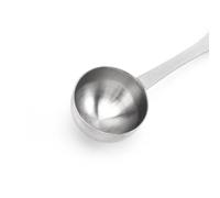 OUNONA Cucharas Medidoras en Color Plata 2 Piezas de Acero Inoxidable Diseño de Agujero Colgante, Utensilios de Cocina para Hornear para Café y Azúcar