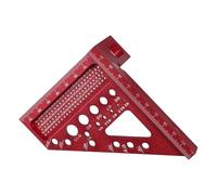 OUNONA Herramienta de Carpintería de Aleación de Aluminio Diseño Multifuncional, Medición Precisa y Resistente para Uso Interior y Exterior en Trabajos Profesionales