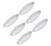 OUNONA Juego de 6 Moldes para Tartas de Aleación de Aluminio Anodizado, Resistentes al Horno y Fáciles de Limpiar, Ideales para Cumpleaños y Navidad