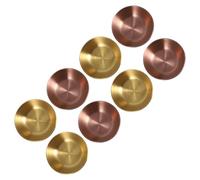 OUNONA Juego de 8 Tazones Redondos de Acero Inoxidable para Salsas y Condimentos, Fácil de Limpiar y Mantenimiento, Ideales para Comidas Diarias y Preparación de Alimentos
