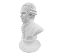 OUNONA Retrato Adornos Busto De Yeso Estatua Músico Busto Escultura Artista Cabeza Escultura Masculina Decoración del Hogar Busto Estatua De Mesa Resina Sintética Blanca 15C