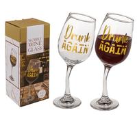 Out of the blue Copa de vino Wankendes II, para aprox. 420 ml, aprox. 8,5 x 22,5 cm, en caja de regalo