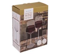 Out of the blue Copas de vino Diamond, 430 ml, aprox. 23,5 x 8 cm, juego de 2 unidades (en caja de regalo)