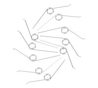 Outanaya Resortes Torsionales Para Tapa De Cubo De Basura 0.9x8.4 Mm Acero Resistente Elasticidad Alta Para Repuestos De Papelera Mantenimiento Fácil Accesorio Para Contenedores Domésticos 10 Unidades