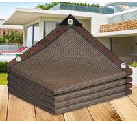 Outdoor e Cloth 40% protección de privacidad solar e red 90% bloqueo UV para jardín, balcón, terraza, marrón, 4 x 5 m