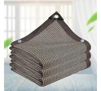 Outdoor e Cloth - Toldo resistente a los rayos UV de 4 x 7 m, color marrón, 90 % de protección solar para plantas de jardín, granero, perrera, con ojales