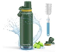 OUTDOUSE PRO Botella isotérmica Thermos de acero inoxidable - 532ml, 710ml, 946ml, interior de cerámica esmaltada Botella carbonatada para deportes al aire libre a prueba de fugas (946ml)