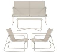 Outfit Muebles de jardín 4 piezas gris