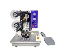 OUTFYT Máquina de codificación automática portátil for impresión Etiquetas Alimentos pequeñas en Acero. Estampado Caliente con Ajuste Fecha y número Lote,Multisuperficie(Alloy)