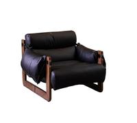 OUTIFUOTPP En la Sala de Estar, Hay sillones Cuero Tradicionales, cómodos y sillas reclinables Retro Madera Maciza(C)