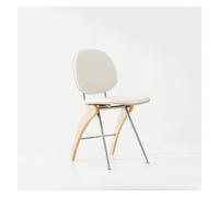 OUTIFUOTPP La Silla De Comedor con Respaldo Acolchado Suave Madera Maciza Moderna Y Sencilla Estilo Minimalista Italiano Nórdico Exuda Un Lujo Ligero Una Sensación Alta Gama(C)