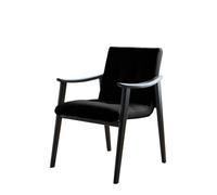 OUTIFUOTPP Silla De Comedor - Diseño Italiano, con Apoyabrazos Y Respaldo, Fabricada En Madera Maciza(B)