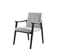 OUTIFUOTPP Silla De Comedor - Diseño Italiano, con Apoyabrazos Y Respaldo, Fabricada En Madera Maciza(D)