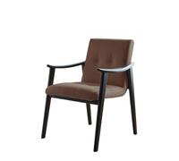 OUTIFUOTPP Silla De Comedor - Diseño Italiano, con Apoyabrazos Y Respaldo, Fabricada En Madera Maciza(Model 6)