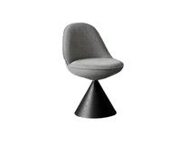 OUTIFUOTPP Silla de Comedor reclinable Minimalista Estilo Italiano, Taburete Maquillaje Giratorio, Silla tocador for Dormitorio, Escritorio Estudio(Grey Fabric)