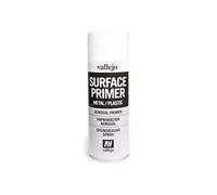 Outletdelocio. Vallejo 28010. Spray Pintura Imprimacion Blanco de Grano extrafino, para Superficies de plastico o Metal. 400 ml