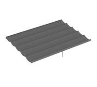 Outsunny 3.5x2.6m Cubierta retráctil pérgola SÓLO Gris Claro | Para marco de 4 x 3 m, tela de toldo de repuesto, cubierta retráctil para pérgola