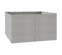 Outsunny 4 Paredes Laterales para Cenador 3,5x2 m sin Ventanas Gris Claro Gris